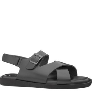 Босоніжки чоловічі, ZYM SHOES, шкіра, колір чорний, 102877